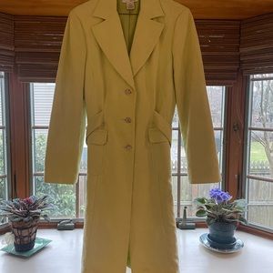WD NY Coat. Lime green with gem buttons